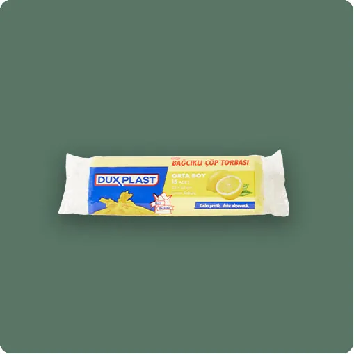 Dux Plast Bağcıklı Orta Boy Limon Kokulu Çöp Torbası