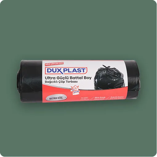 Dux Plast Ultra Güçlü Battal Boy Bağcıklı Çöp Torbası