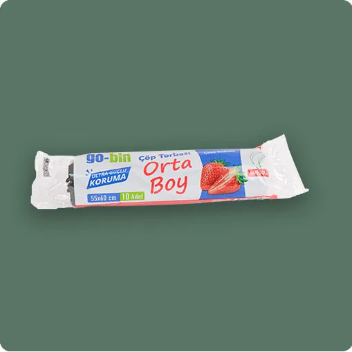 Go-Bin Büzgülü Orta Boy Çilek Kokulu Çöp Torbası